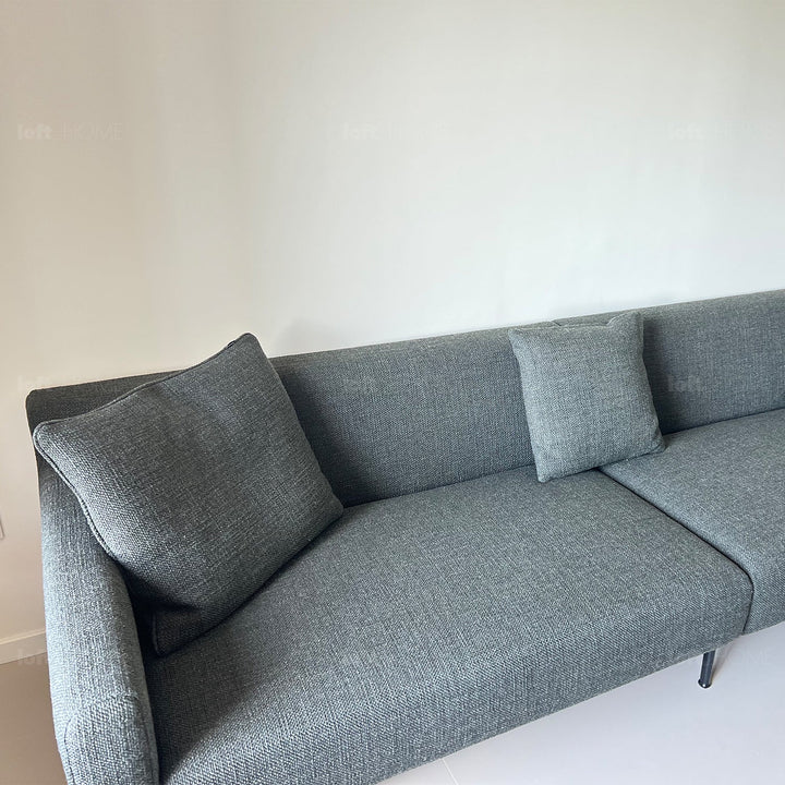 Minimalist fabric 3 seater sofa ann detail 7.