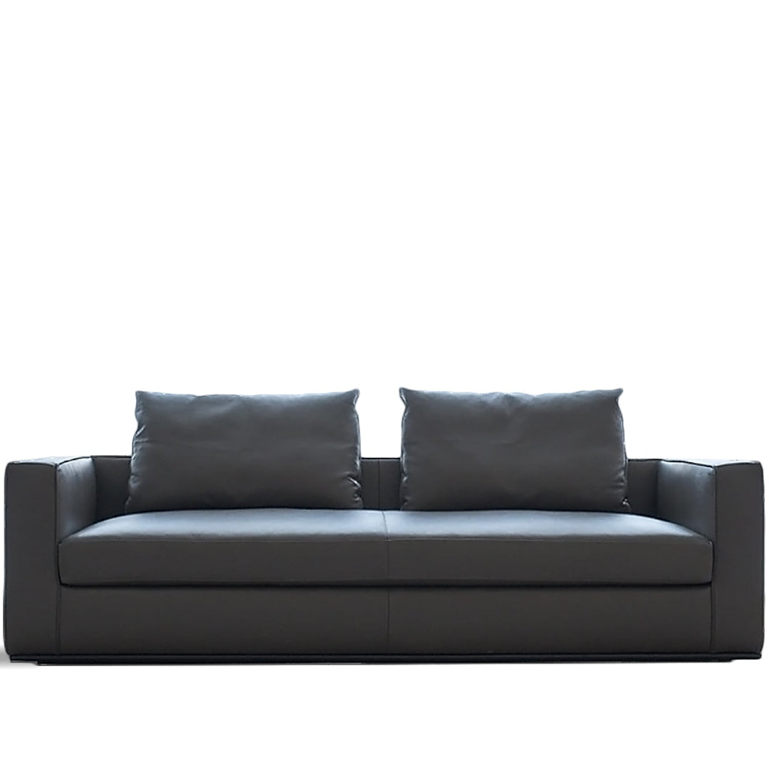 Minimalist fabric 3 seater sofa como layered structure.