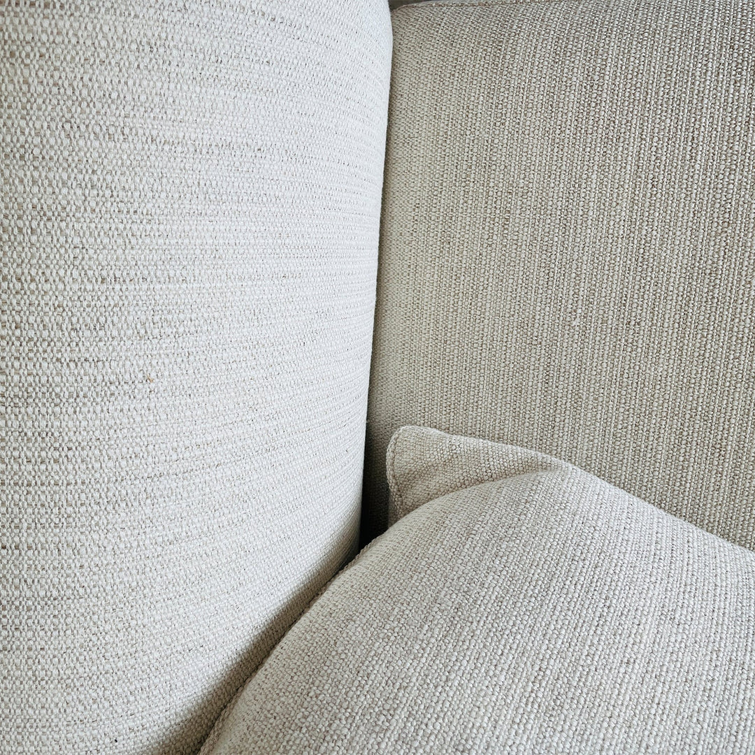 Minimalist fabric 3 seater sofa flower environmental situation.