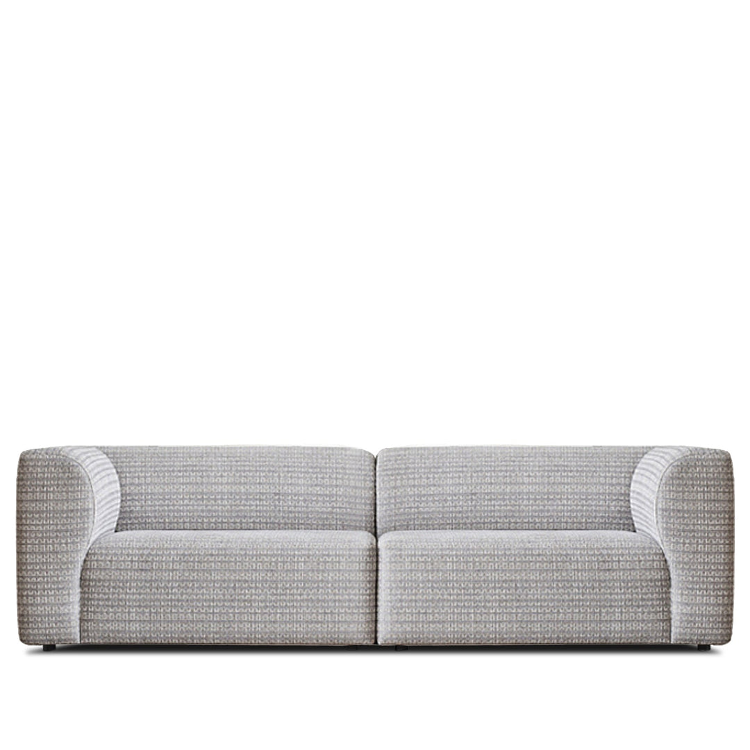 Minimalist fabric 3 seater sofa flower detail 4.