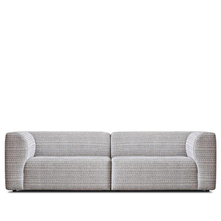Minimalist fabric 3 seater sofa flower detail 4.