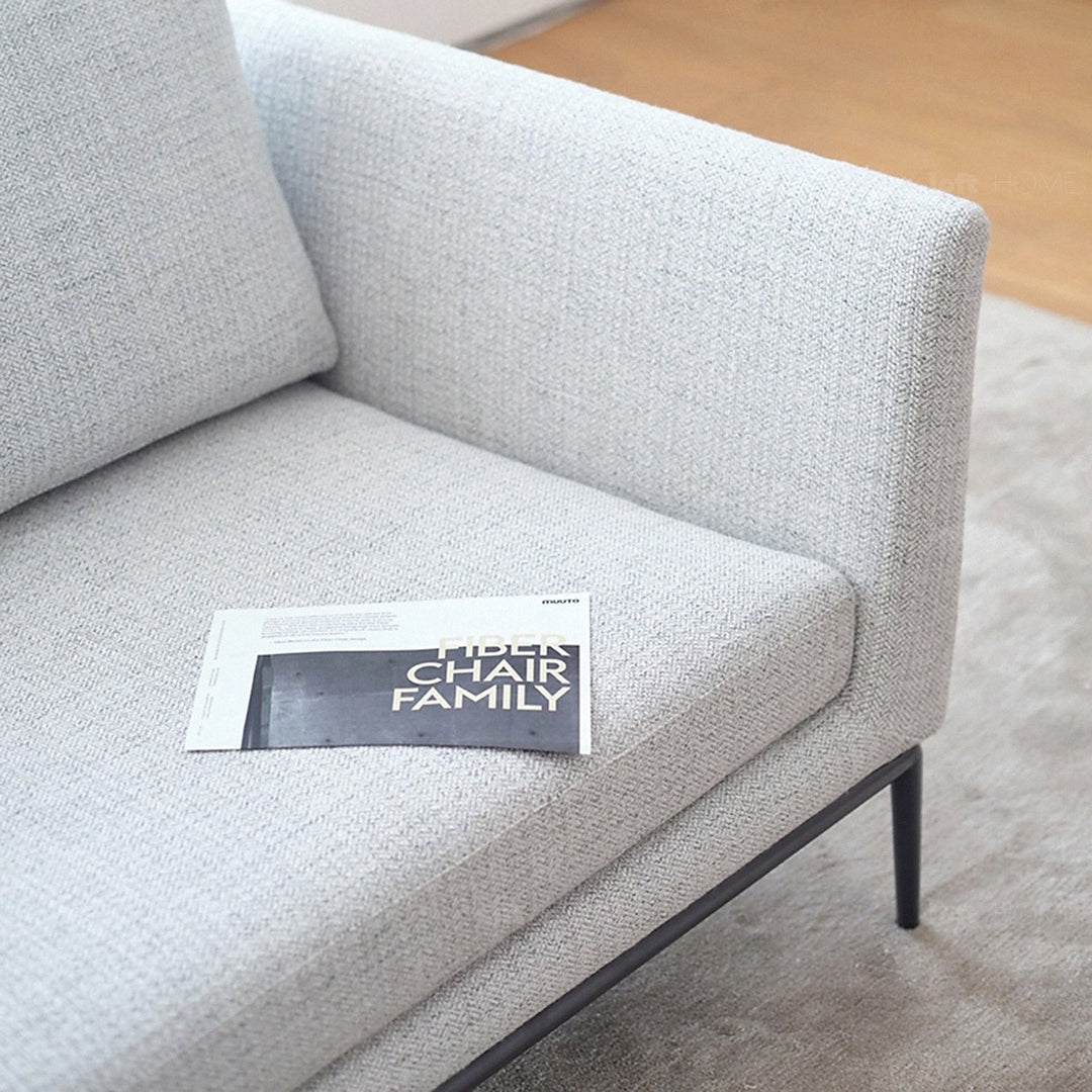 Minimalist fabric 3 seater sofa grace layered structure.