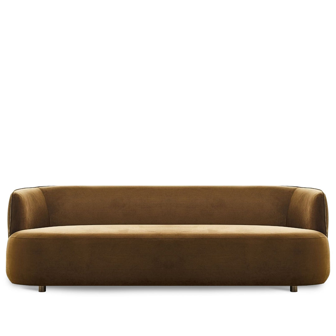 Minimalist fabric 3 seater sofa heb layered structure.