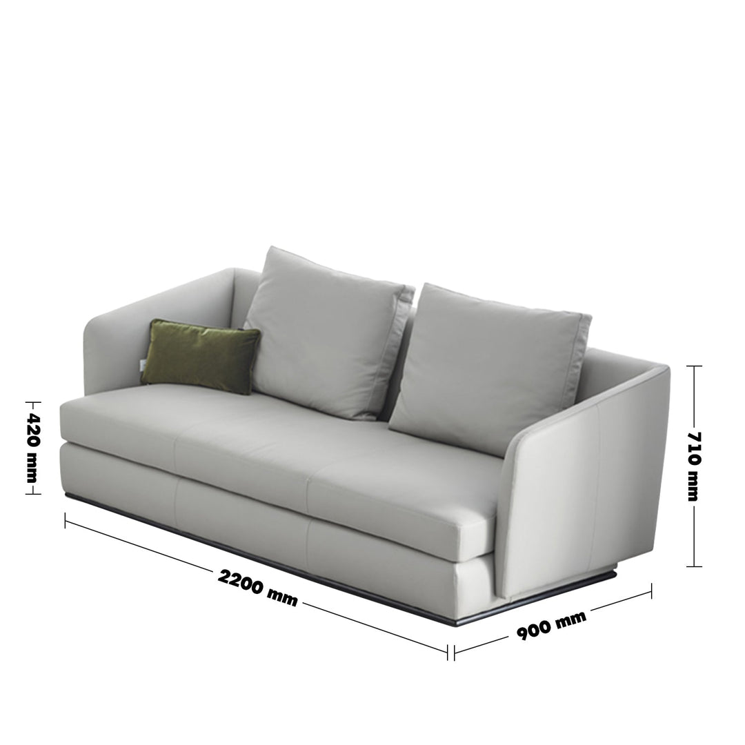 Minimalist Fabric 3 Seater Sofa MLINI
