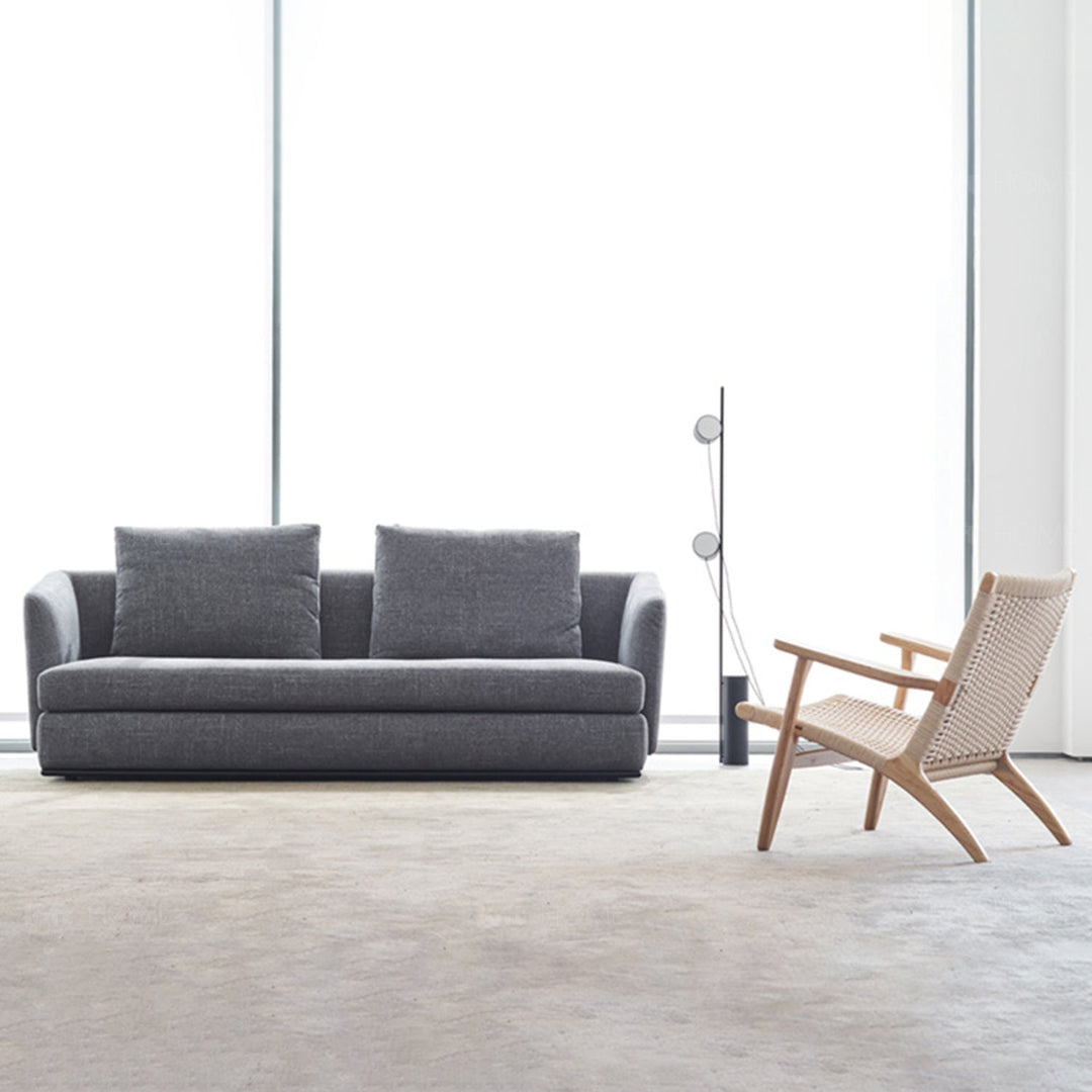 Minimalist fabric 3 seater sofa mlini environmental situation.
