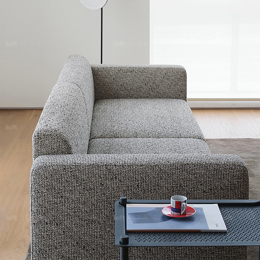 Minimalist fabric 3 seater sofa nemo detail 2.