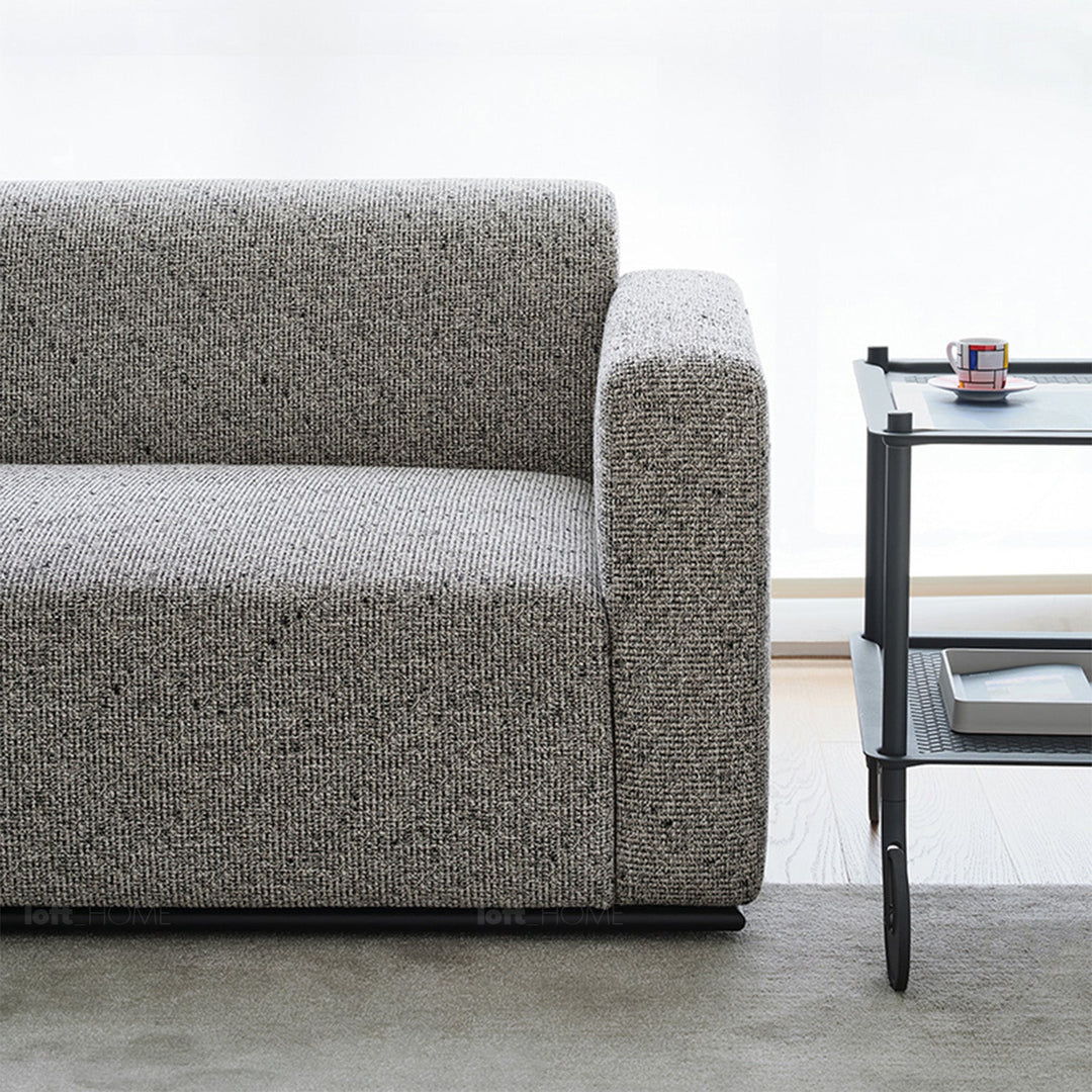 Minimalist fabric 3 seater sofa nemo detail 3.