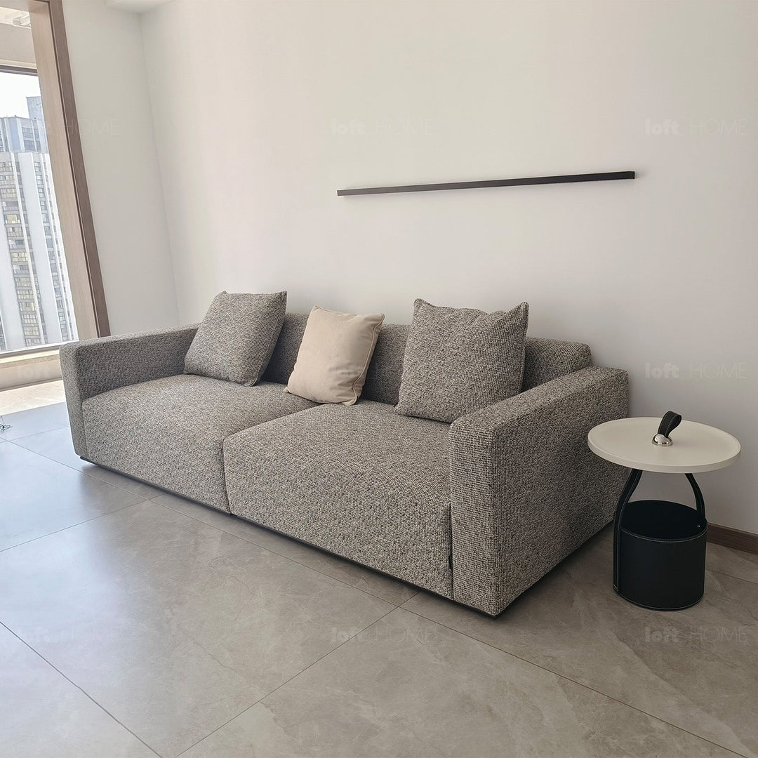 Minimalist fabric 3 seater sofa nemo conceptual design.