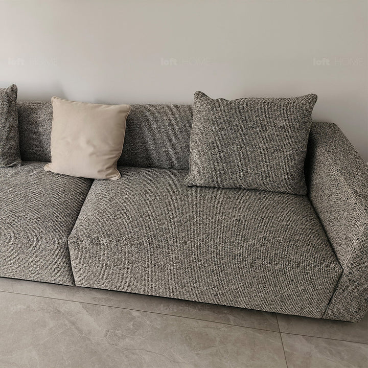 Minimalist fabric 3 seater sofa nemo situational feels.