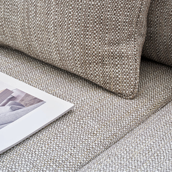 Minimalist fabric 3 seater sofa nor conceptual design.