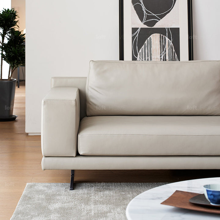 Minimalist fabric 3.5 seater sofa bologna situational feels.