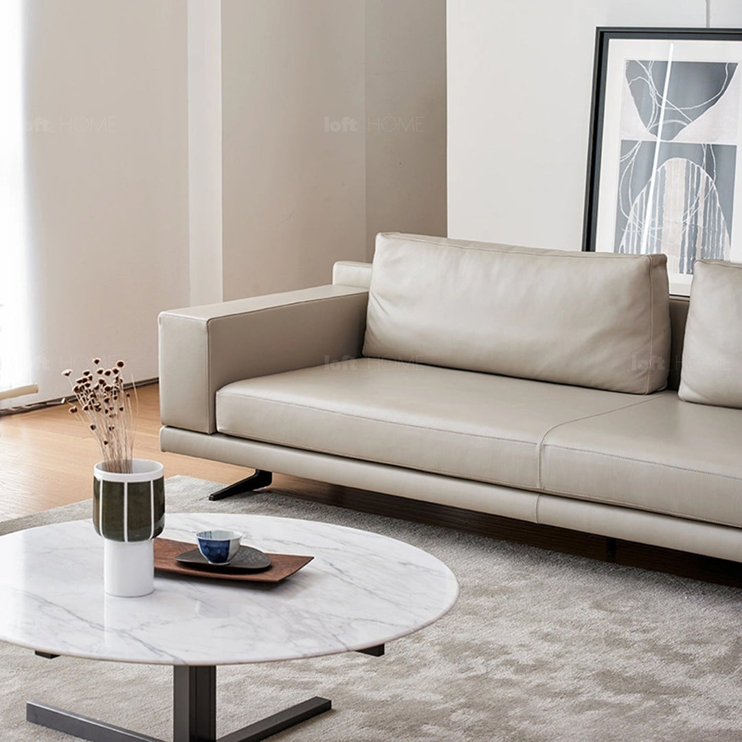 Minimalist fabric 3.5 seater sofa bologna environmental situation.