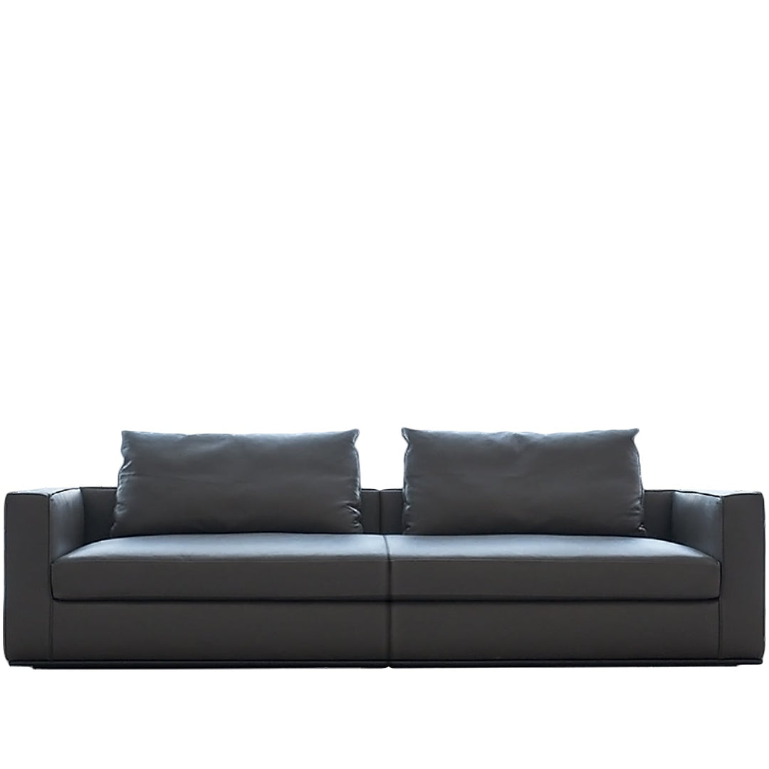 Minimalist fabric 3.5 seater sofa como layered structure.