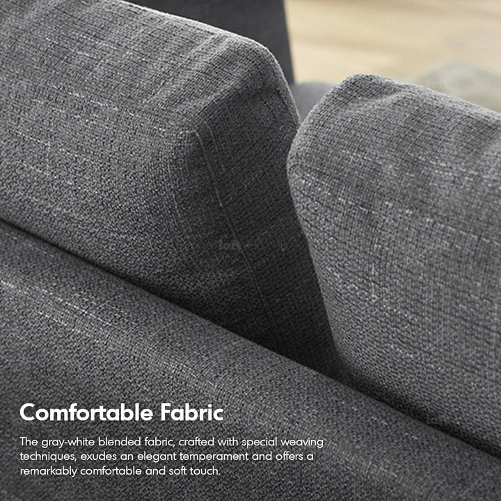 Minimalist fabric 3.5 seater sofa grace environmental situation.