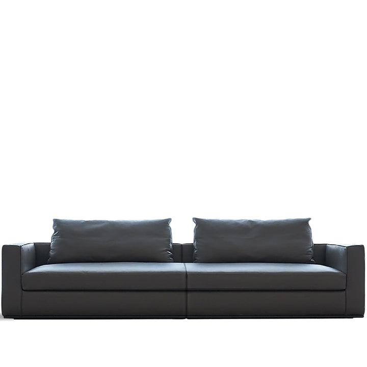 Minimalist fabric 4 seater sofa como layered structure.