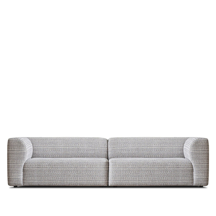 Minimalist fabric 4 seater sofa flower detail 4.