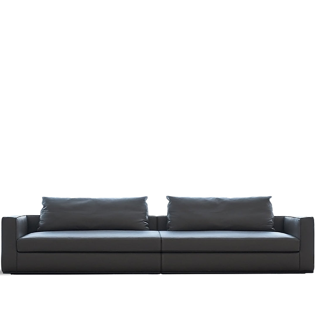 Minimalist fabric 4.5 seater sofa como layered structure.