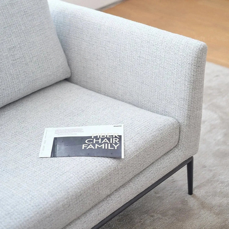 Minimalist fabric 4.5 seater sofa grace situational feels.