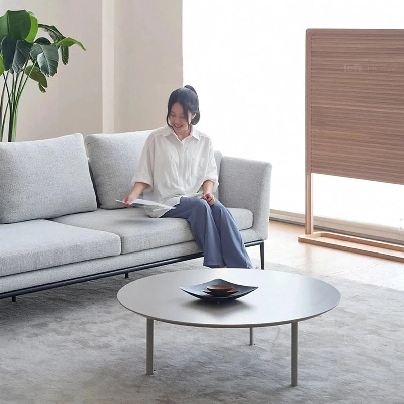 Minimalist fabric 4.5 seater sofa grace layered structure.