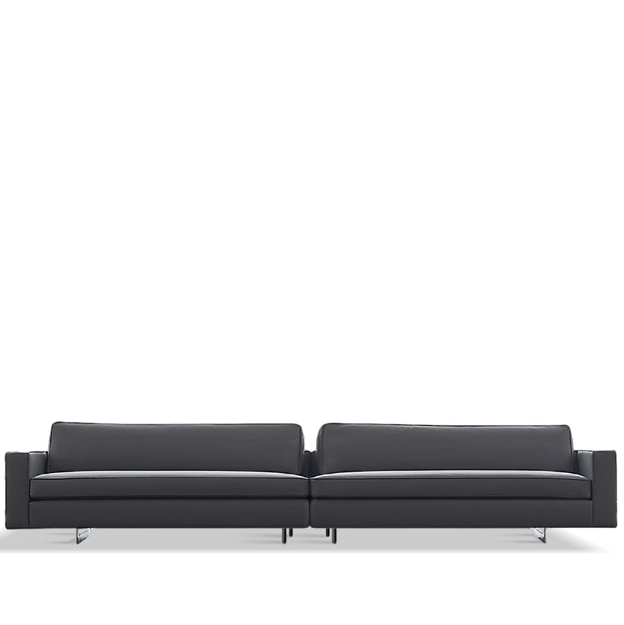 Minimalist fabric 4.5 seater sofa vemb in white background.