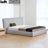 Minimalist fabric bed charles primary product view.