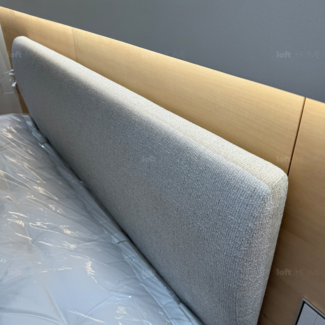 Minimalist fabric bed nor detail 7.