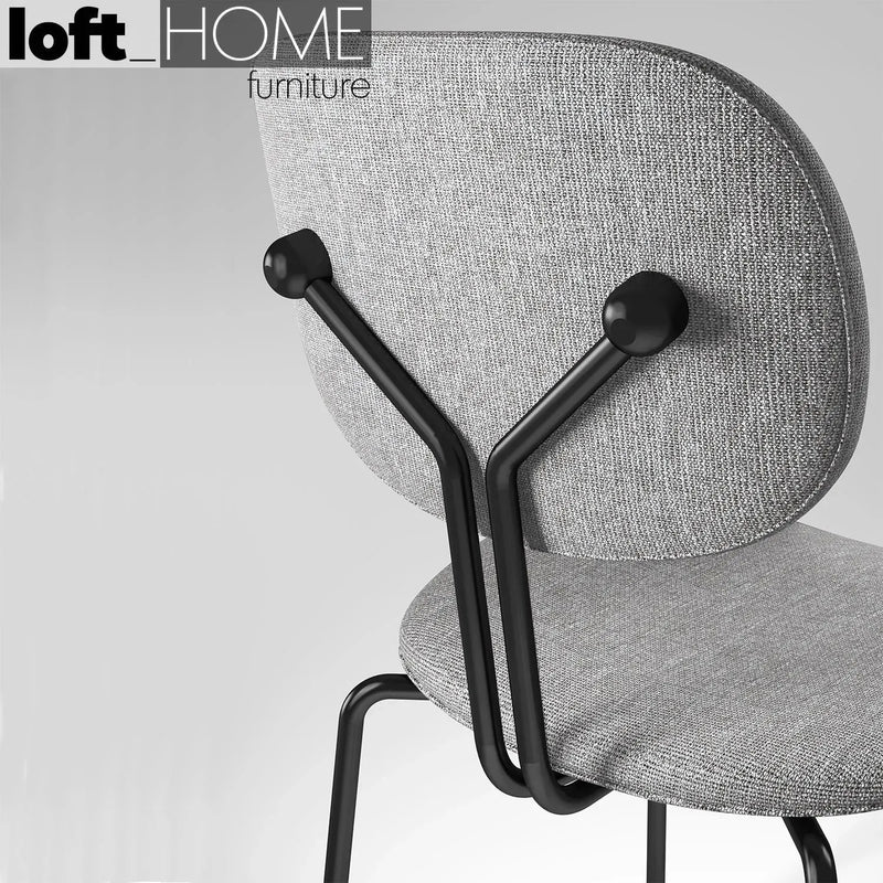 Bauhaus fabric dining chair et in real life style.