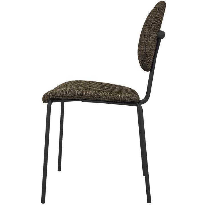 Minimalist fabric dining chair et conceptual design.