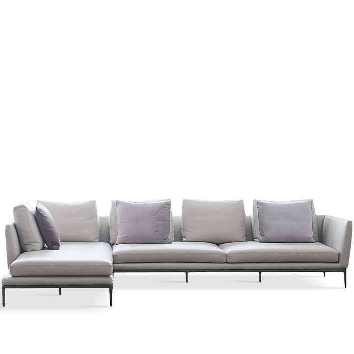 Minimalist Fabric L Shape Sectional Sofa GRACE 3+L