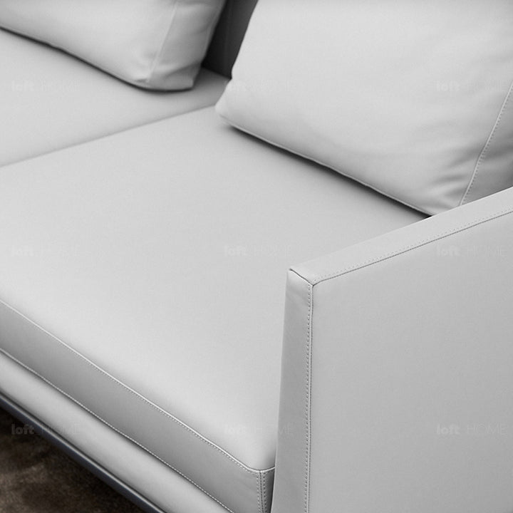 Minimalist fabric l shape sectional sofa grace 3+l in still life.
