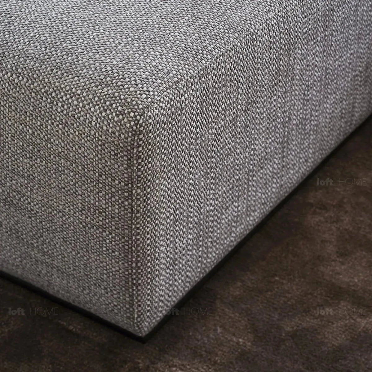 Minimalist fabric l shape sectional sofa nemo 2+l layered structure.