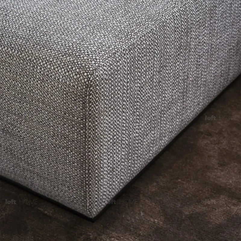 Minimalist fabric l shape sectional sofa nemo 2+l layered structure.
