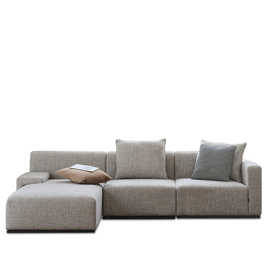 Minimalist fabric l shape sectional sofa nemo 2+l detail 2.
