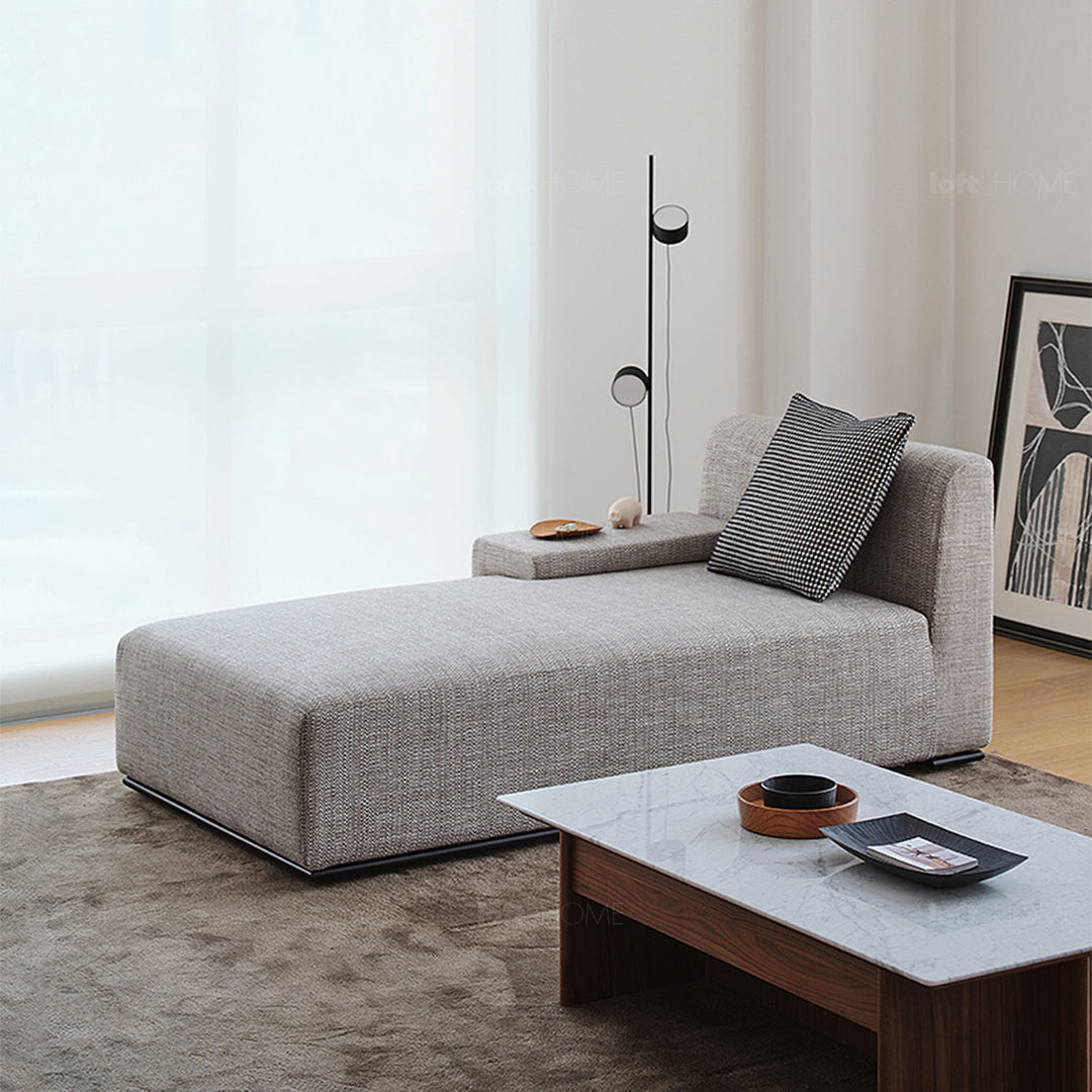 Minimalist fabric l shape sectional sofa nemo 2+l conceptual design.