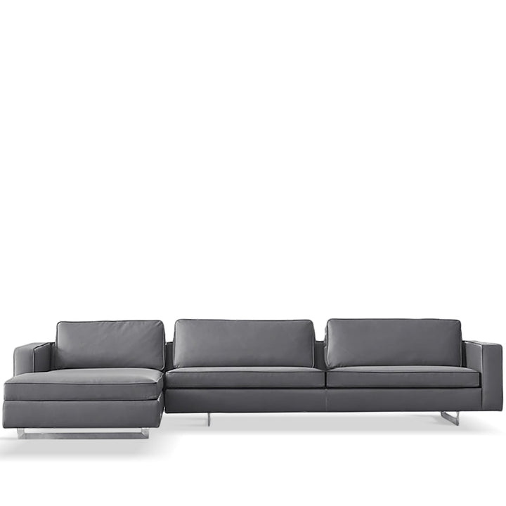 Minimalist fabric l shape sectional sofa vemb 2+l layered structure.