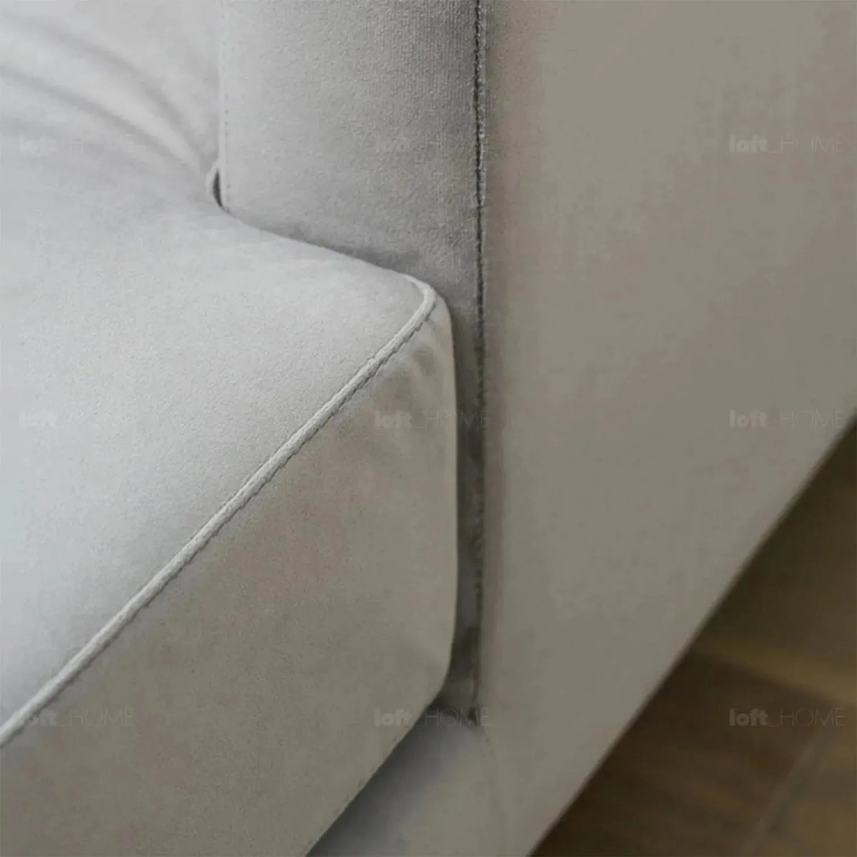 Minimalist fabric sofa bed bologna in still life.