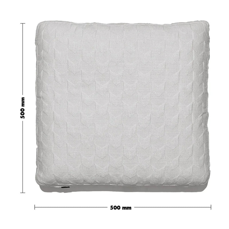 Bauhaus fabric sofa pillow angle white size charts.
