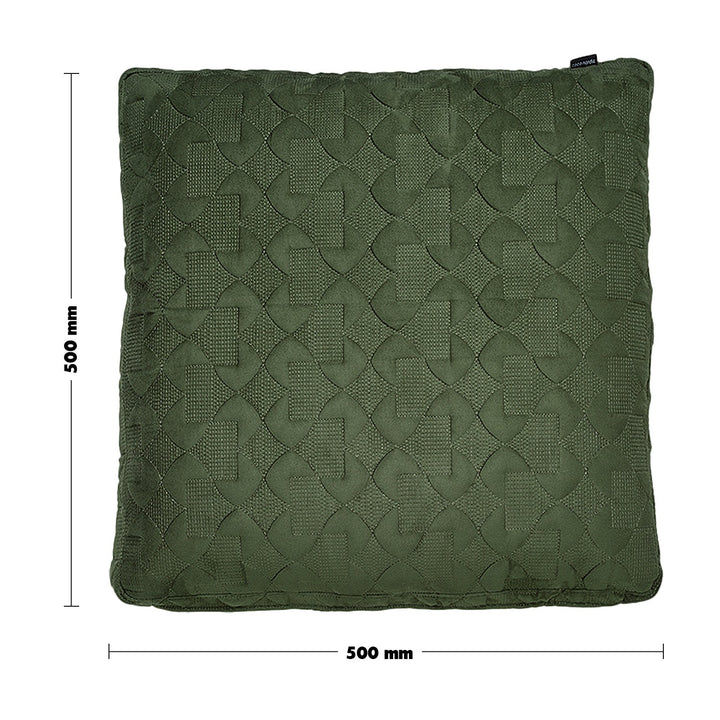 Minimalist fabric sofa pillow classic green size charts.