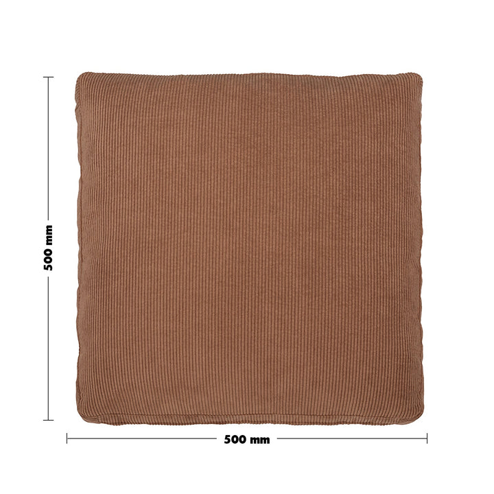 Minimalist Fabric Sofa Pillow CORDUROY Orange