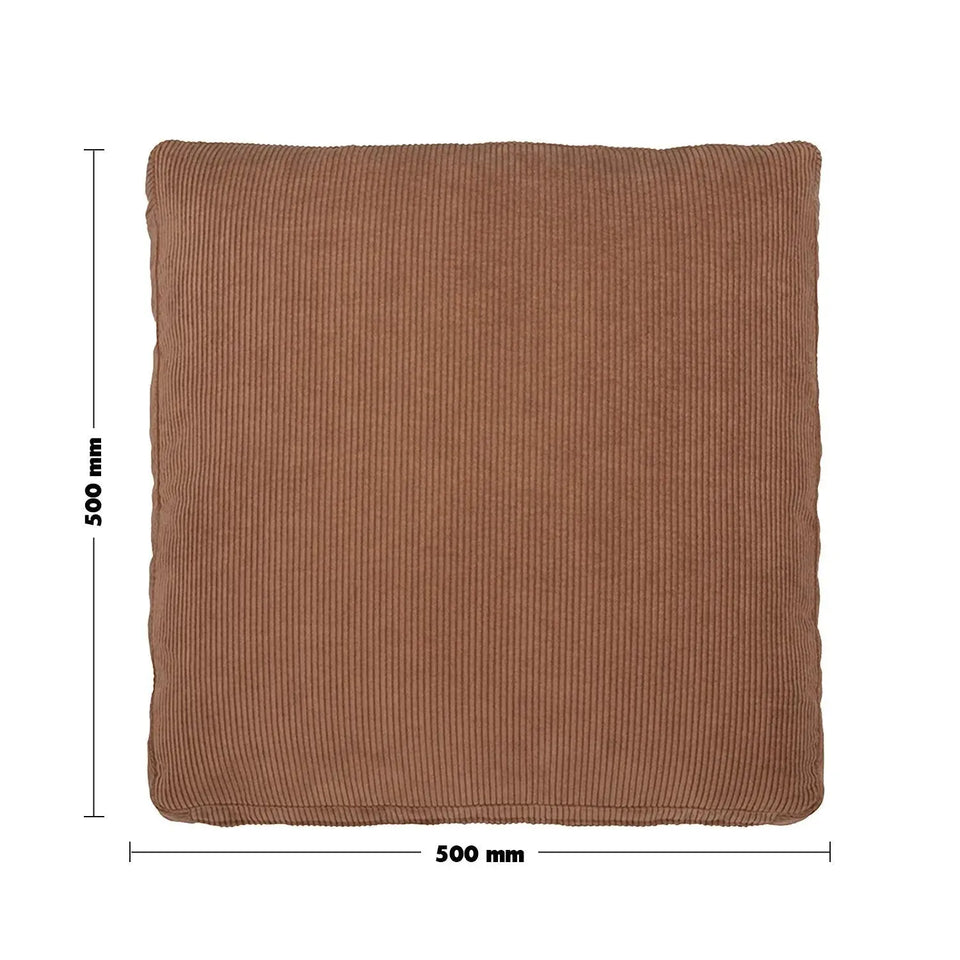 Minimalist fabric sofa pillow corduroy orange size charts.