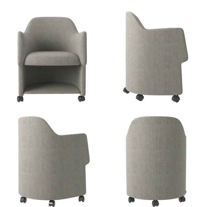 Minimalist fabric training office chair cactus conceptual design.