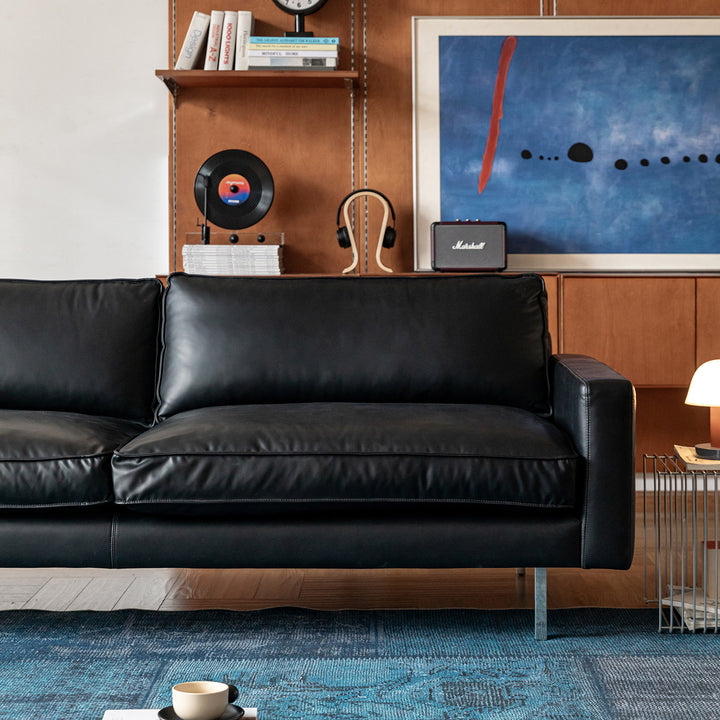 Minimalist Genuine Leather 2 Seater Sofa UNIQUE