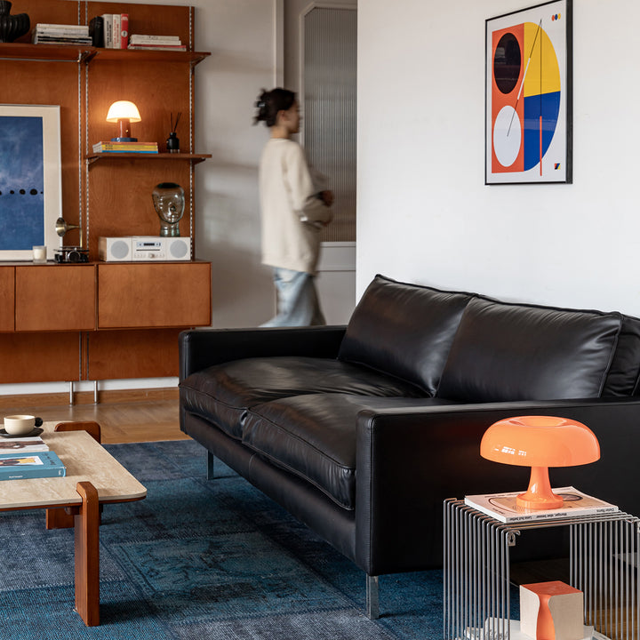 Minimalist Genuine Leather 2 Seater Sofa UNIQUE