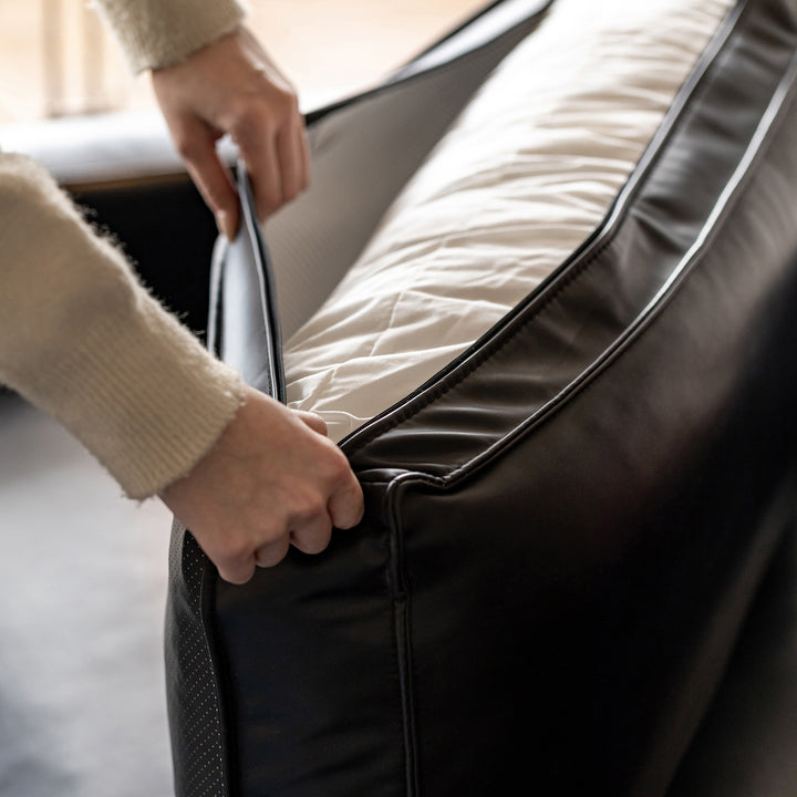 Minimalist Genuine Leather 3 Seater Sofa UNIQUE