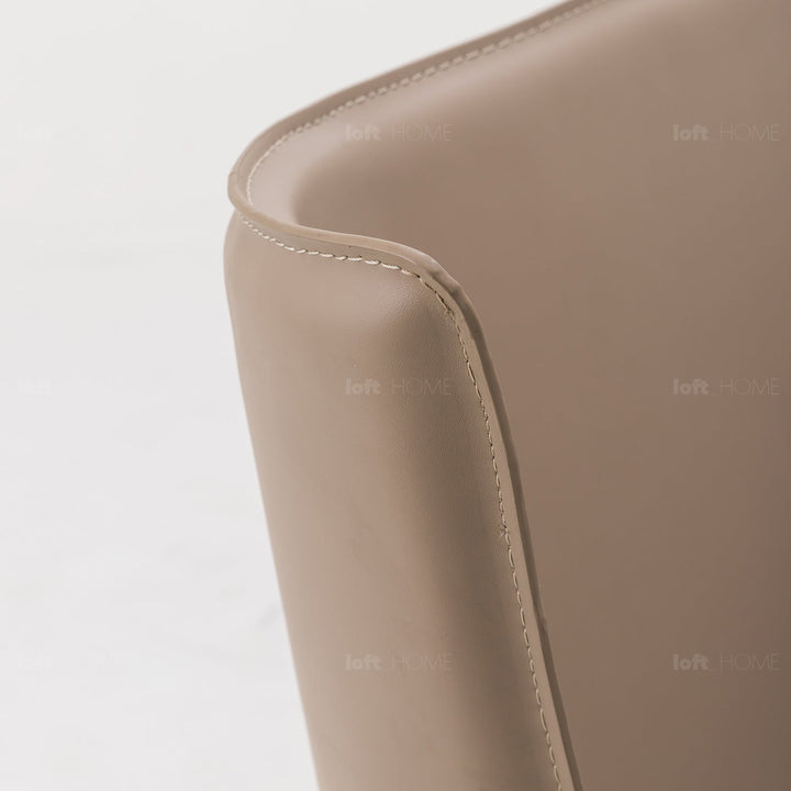 Minimalist genuine leather bed alys conceptual design.