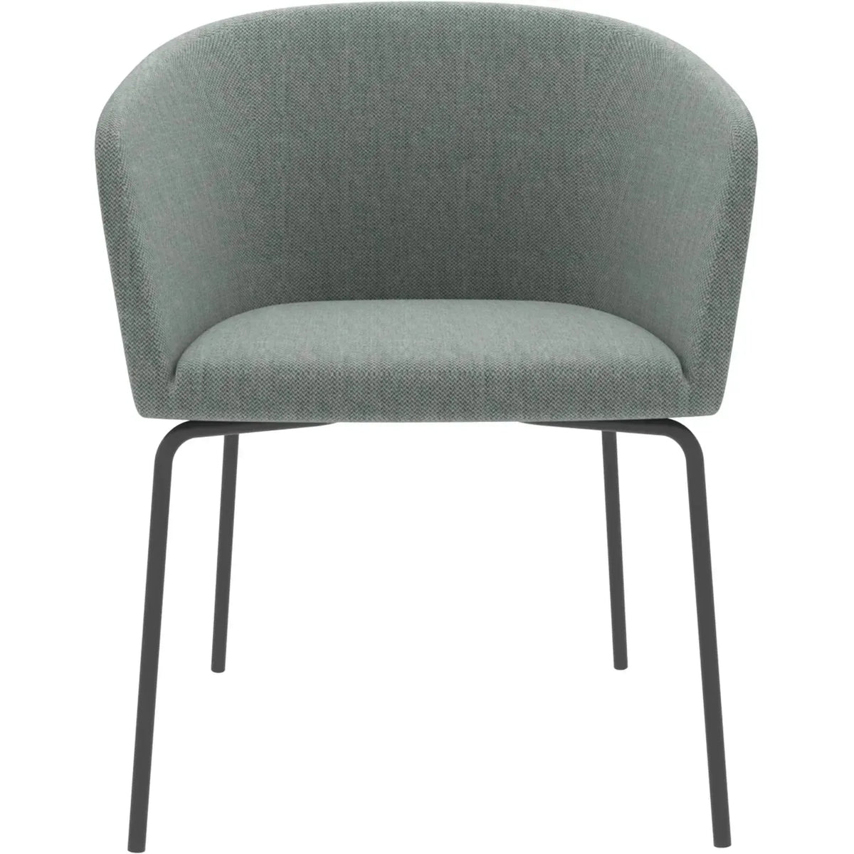 Bauhaus metal fabric dining chair slicing in details.