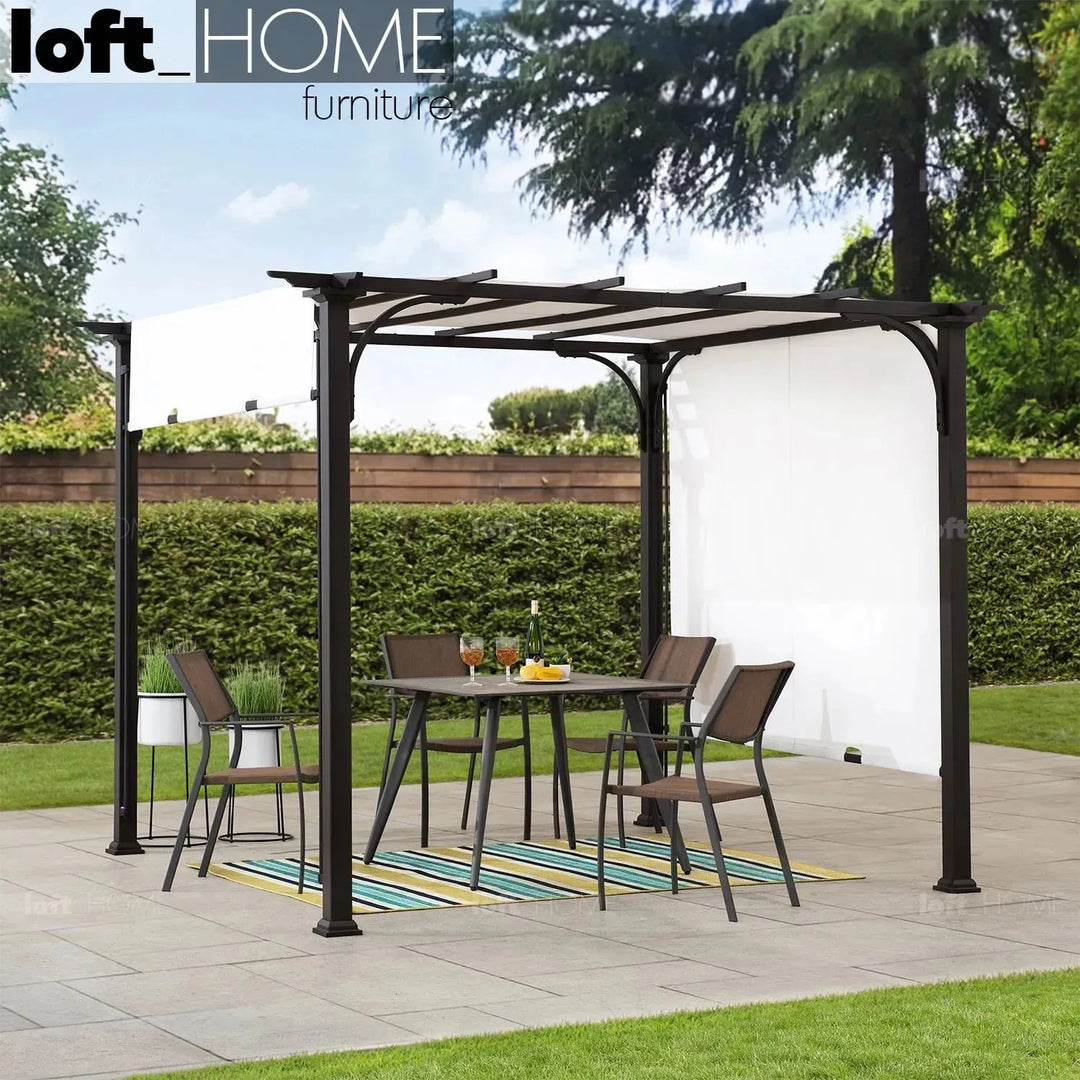 Contemporary outdoor pergola oasis color swatches.