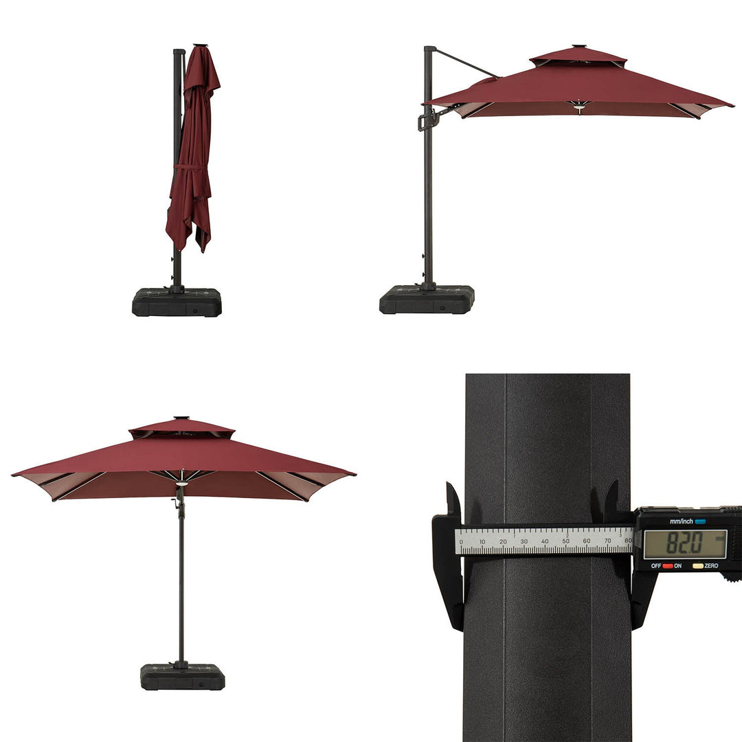 Minimalist outdoor umbrella luna situational feels.