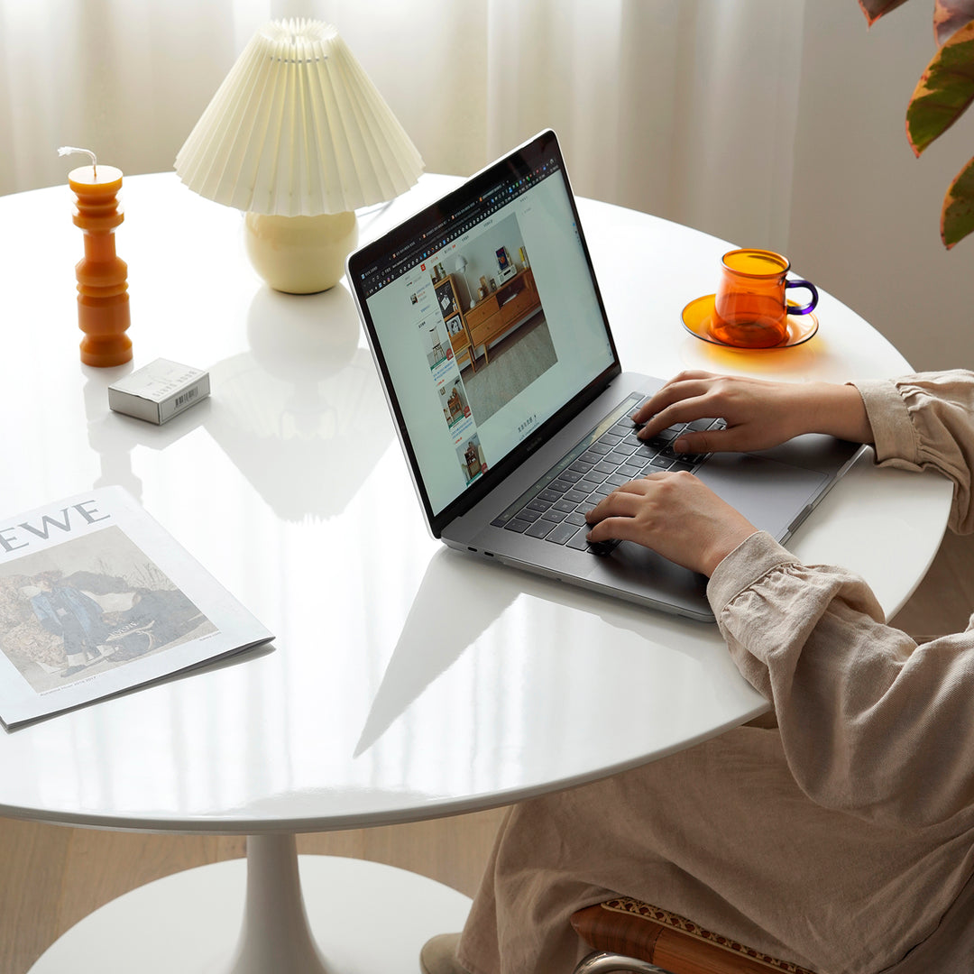 Minimalist plywood round dining table tulip size charts.