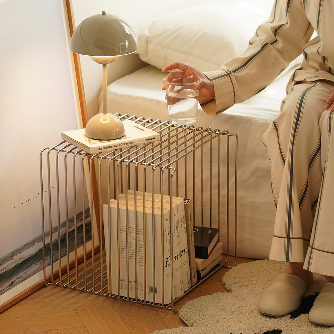 Minimalist steel side table panton wire size charts.